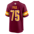 W.Commanders #75 Chris Paul Burgundy Fedasgoge Player Game Jersey