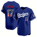 Los Angeles Dodgers #17 Shohei Ohtani Royal Fedasgoge USA 250 Fourth of July Limited Stitched Jersey