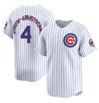 Chicago Cubs #4 Pete Crow-Armstrong White Fedasgoge Home Limited Stitched Jersey