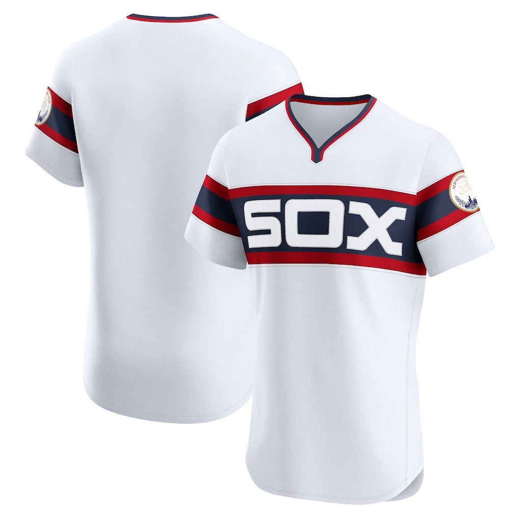 Chicago White Sox White Fedasgoge Alternate Vapor Premier Elite Patch Jersey