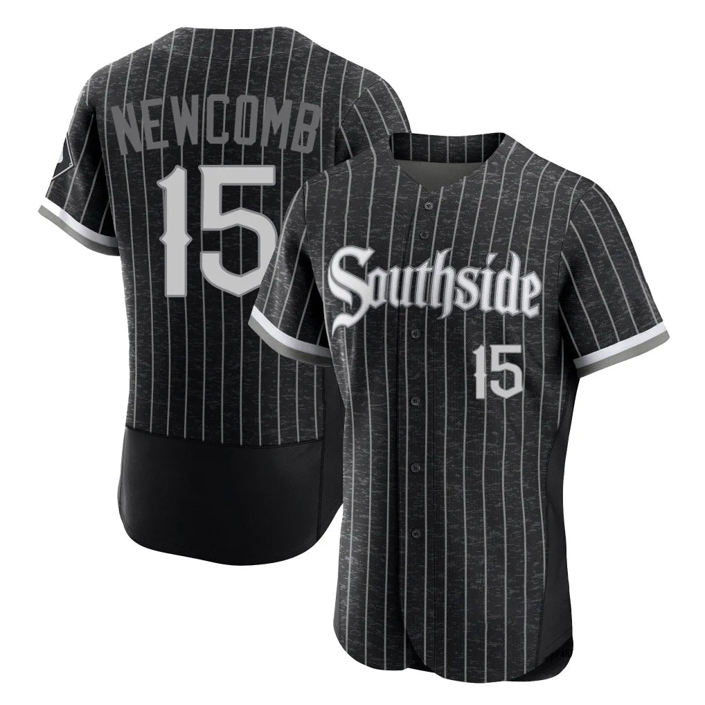 Chicago White Sox #15 Sean Newcomb Player Black Fedasgoge City Connect Limited Elite Home Stitched Jerseys