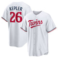 Minnesota Twins #26 Max Kepler White Fedasgoge Home Replica Player Logo Jersey