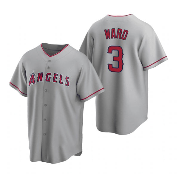 Los Angeles Angels #3 Waylor Ward Grey Fedasgoge Cool Base Stitched Jersey