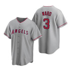 Los Angeles Angels #3 Waylor Ward Grey Fedasgoge Cool Base Stitched Jersey