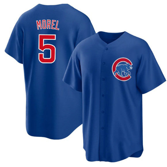 Chicago Cubs #5 Christopher Morel Chicago Blue Fedasgoge Cool Base Stitched Jersey