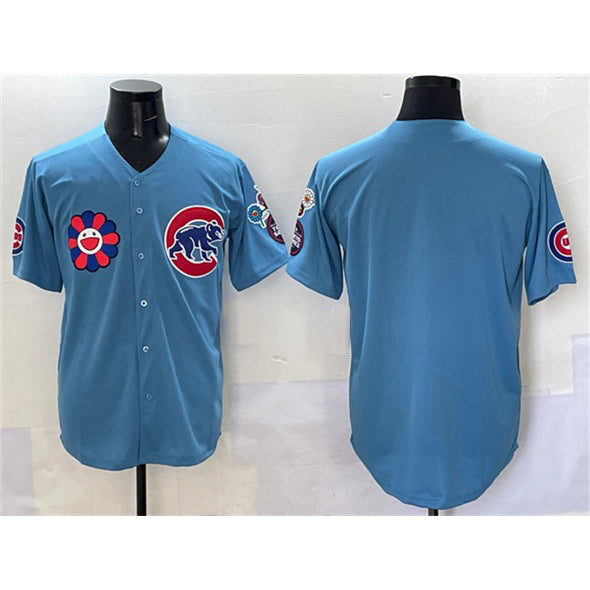 Chicago Cubs Blank Blue Fedasgoge 2025 Tokyo Series 2nd Alternate Limited Stitched Jersey