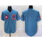 Chicago Cubs Blank Blue Fedasgoge 2025 Tokyo Series 2nd Alternate Limited Stitched Jersey
