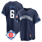 Chicago Cubs #6 Matt Shaw Player Navy Fedasgoge 150th Anniversary City Connect Home Game Stitched Jerseys
