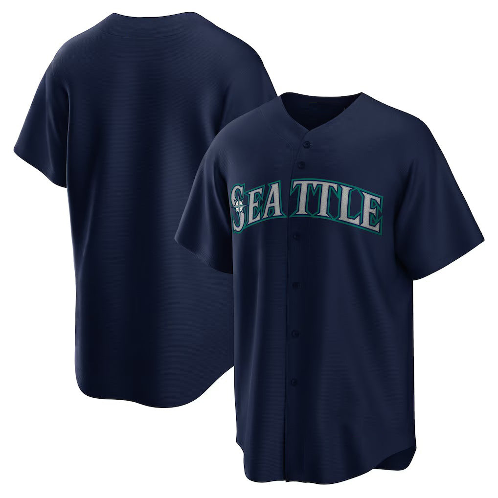 Seattle Mariners Navy Fedasgoge Alternate Replica Team Jersey