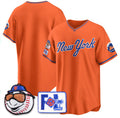 New York Mets Blank Orange Fedasgoge 2025 Spring Training Stitched Jersey
