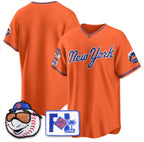 New York Mets Blank Orange Fedasgoge 2025 Spring Training Stitched Jersey