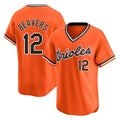 Baltimore Orioles #12 Dylan Beavers Player Orange Fedasgoge T-shirt Limited Home Game Stitched Jerseys
