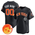 Custom New York Yankees x Dragon Ball Navy Fedasgoge Vapor Premier Limited Jersey - All Stitched