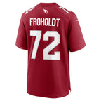 A.Cardinals #72 Hjalte Froholdt Cardinal Fedasgoge Team Game Jersey
