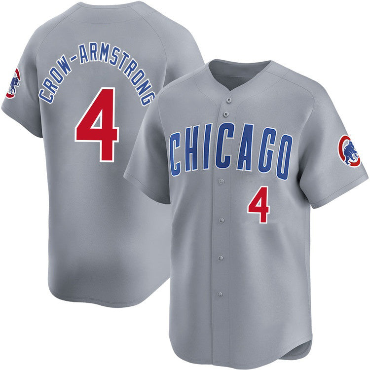 Chicago Cubs #4 Pete Crow-Armstrong Gray Fedasgoge Limited Stitched Jersey