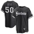 Chicago White Sox #50 Lenyn Sosa Player Black Fedasgoge City Connect Home Game Stitched Jerseys