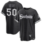 Chicago White Sox #50 Lenyn Sosa Player Black Fedasgoge City Connect Home Game Stitched Jerseys