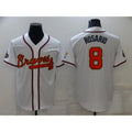 Atlanta Braves #8 Eddie Rosario 2022 White Gold Fedasgoge World Series Champions Program Cool Base Stitched Jersey
