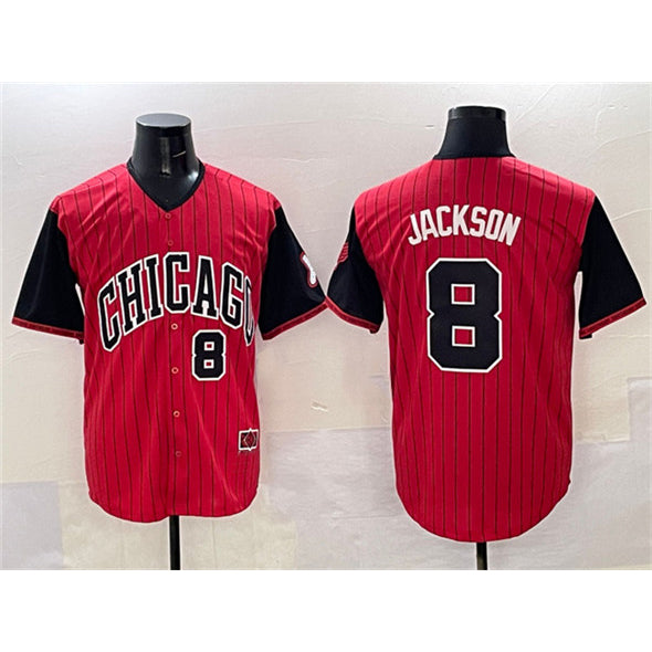 Chicago White Sox #8 Bo Jackson Red Black Fedasgoge 2025 City Connect Limited Stitched Jersey