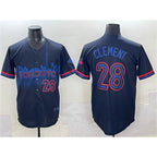 Toronto Blue Jays #28 Ernie Clement Navy Fedasgoge 2024 City Connect Limited Stitched Jersey