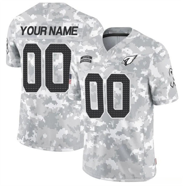 Custom A.Cardinals Active Player 2024 F.U.S.E Arctic Camo Fedasgoge Salute to Service Limited Stitched Jersey