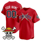 Custom New York Yankees x One Piece Red Fedasgoge Vapor Premier Limited Jersey - Stitched