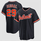 Detroit Tigers #29 Tarik Skubal Navy Fedasgoge Alternate Stitched Jersey