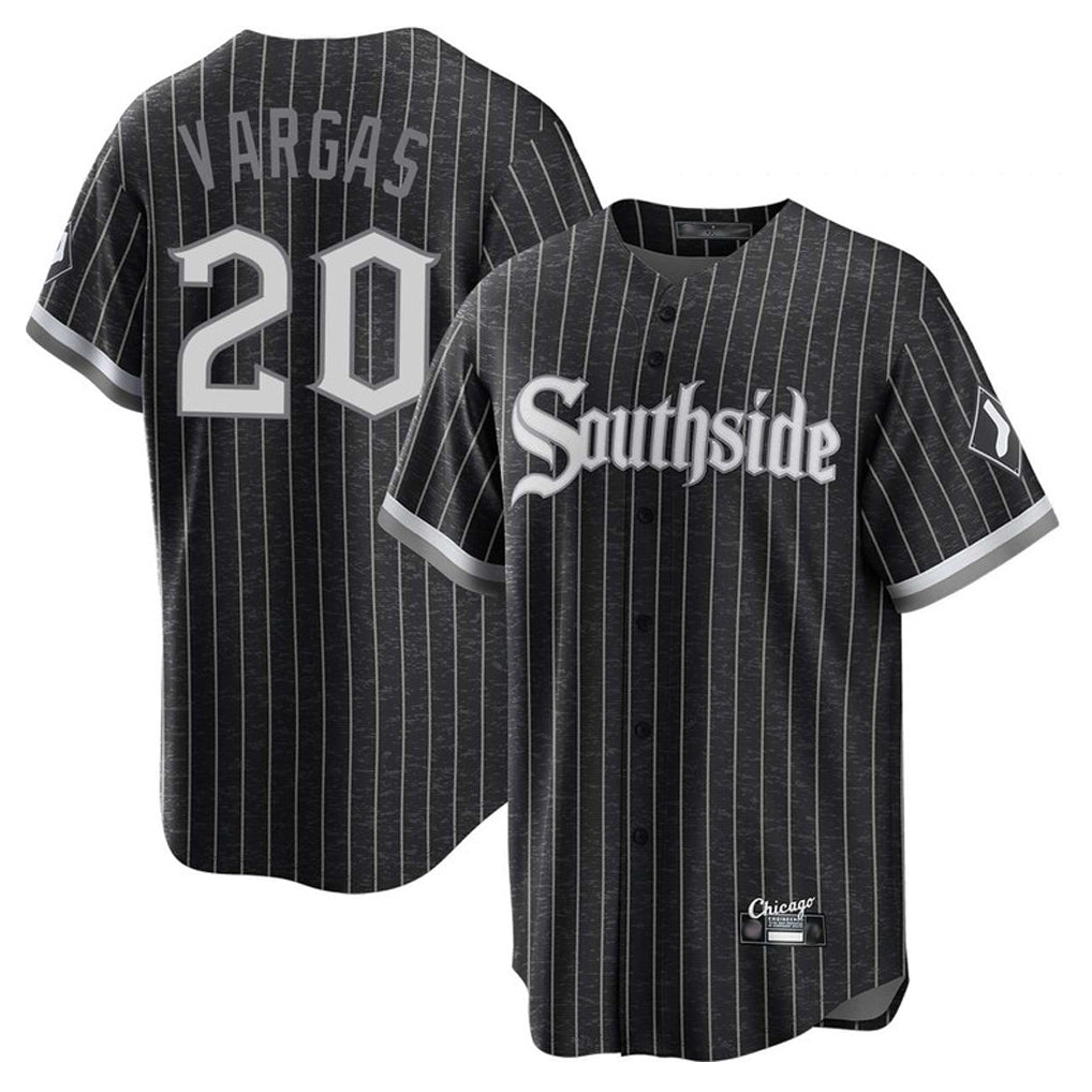 Chicago White Sox #20 Miguel Vargas Player Black Fedasgoge City Connect Home Game Stitched Jerseys