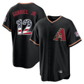 Arizona Diamondbacks #12 Lourdes Gurriel Jr Player Black Fedasgoge USA 250 Fourth of July Game Home Stitched Jerseys