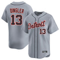 Detroit Tigers #13 Dillon Dingler Player Gray Fedasgoge Home Limited Stitched Jerseys
