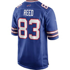 B.Bills #83 Andre Reed Royal Fedasgoge Game Retired Player Jersey
