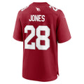 A.Cardinals #28 Elijah Jones Cardinal Fedasgoge Team Game Jersey