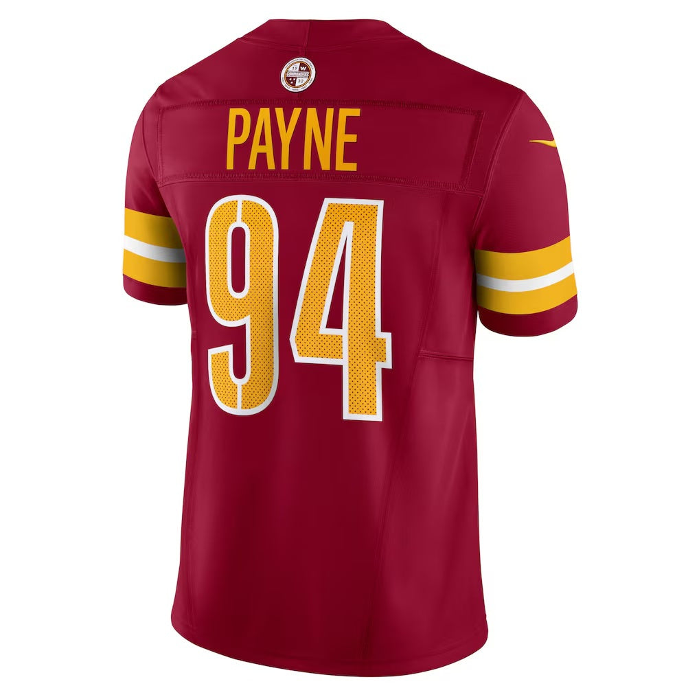 W.Commanders #94 Daron Payne Burgundy Fedasgoge Vapor F.U.S.E. Limited Jersey