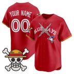 Custom Toronto Blue Jays x One Piece Red Fedasgoge Vapor Premier Limited Jersey - Stitched