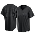 Los Angeles Dodgers #22 Clayton Kershaw Player Black Fedasgoge Pitch Fashion T-shirt Stitched Jerseys