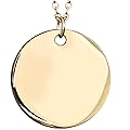 Personalized Initial Birthstone Necklace Mother's Day Gifts for Women Gold Name a Necklace Coin Pendant Custom Jewelry for Mom Gifts