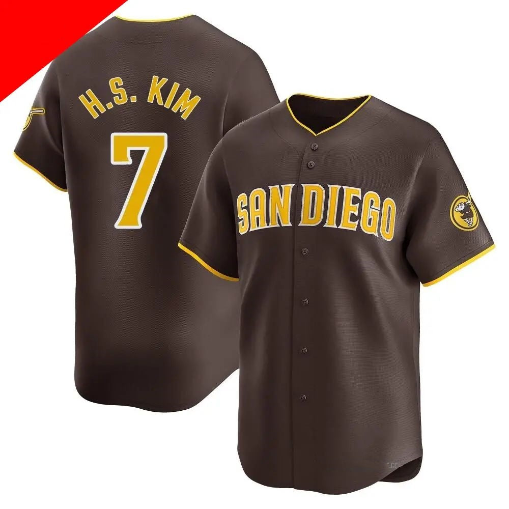 San Diego Padres #7 Ha-Seong Kim Brown Fedasgoge Cool Base Stitched Jersey