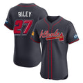 Atlanta Braves #27 Austin Riley Player Navy Fedasgoge 2025 Speedway Classic Limited Elite Home Game Stitched Jerseys