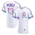 Kansas City Royals #13 Salvador Perez Player White Fedasgoge 2026 City Connect Limited Elite Home Stitched Jerseys