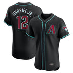 Arizona Diamondbacks #12 Lourdes Gurriel Jr Player Black Fedasgoge Limited Elite Home Game Stitched Jerseys