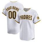 Custom San Diego Padres White Fedasgoge Home Limited Jersey