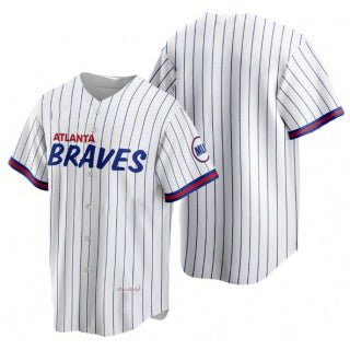 Atlanta Braves Blank 2021 White Fedasgoge City Connect Stitched Jersey