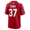 A.Cardinals #37 Mark Perry Cardinal Team Game Jersey Fedasgoge