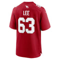 A.Cardinals #63 Vershon Lee Cardinal Team Game Football jersey Fedasgoge
