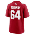 A.Cardinals #64 Kingsley Eguakun Cardinal Team Game Jersey Fedasgoge