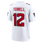 A.Falcons #12 Avieon Terrell White Game Football jersey Fedasgoge