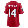 A.Falcons #14 Olamide Zaccheaus Red Team Game Football jersey Fedasgoge
