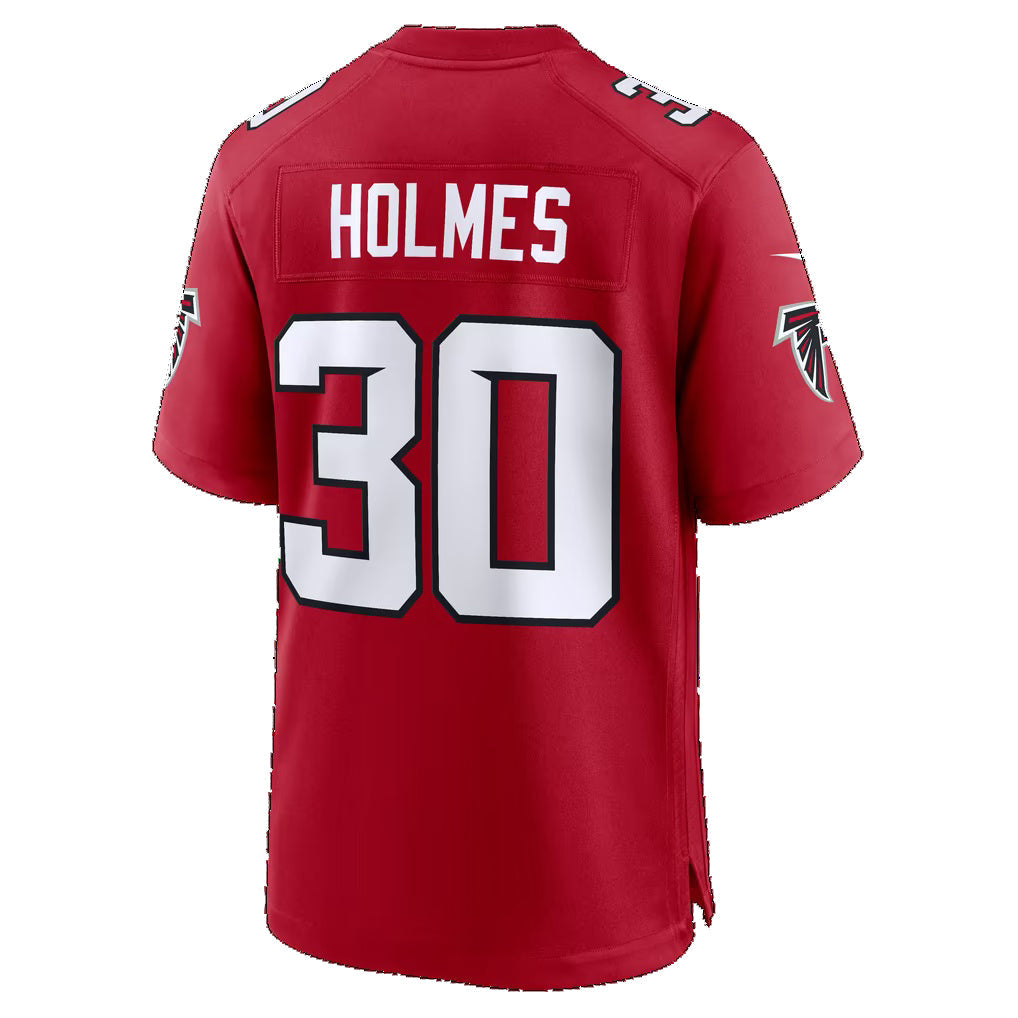 A.Falcons #30 Darnay Holmes Red Team Game Football jersey Fedasgoge
