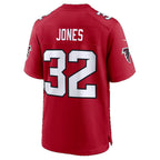 A.Falcons #32 Cash Jones Red Team Game Football jersey Fedasgoge