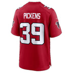 A.Falcons #39 Zacch Pickens Red Team Game Football jersey Fedasgoge
